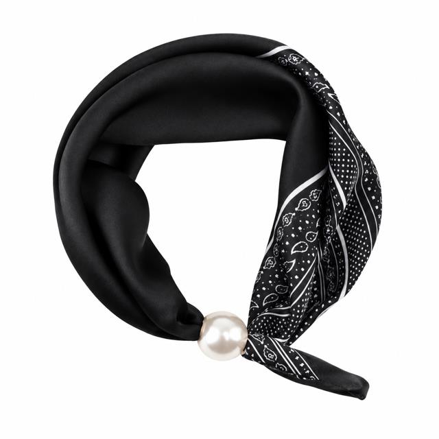 Caramelle Sjal med Magnet Black