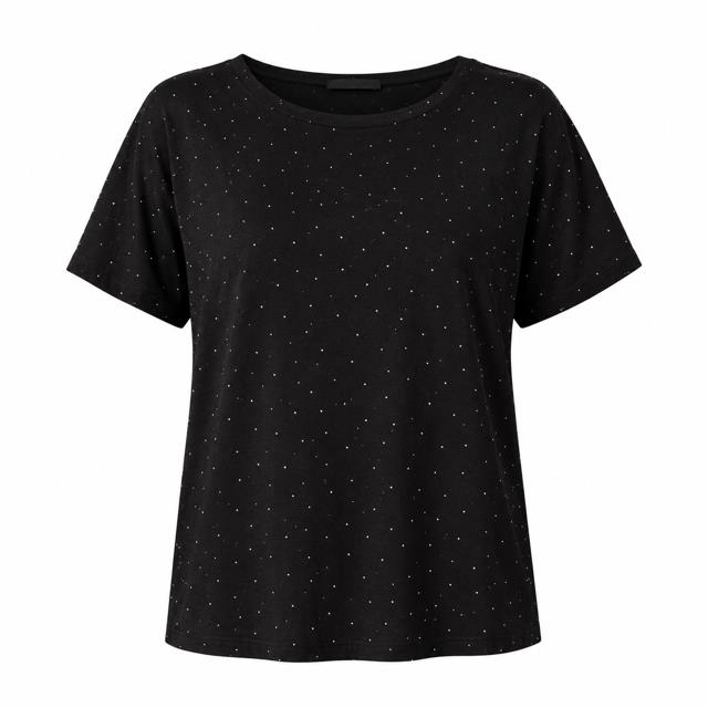 Caramelle T-shirt med stenar Black