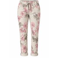 Caramelle Magic Pant Flower Print Beige/ Pink