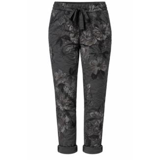 Caramelle Magic Pant Flower Print Dark Grey