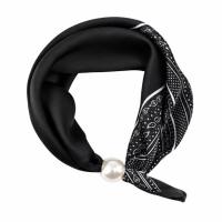 Caramelle Sjal med Magnet Black