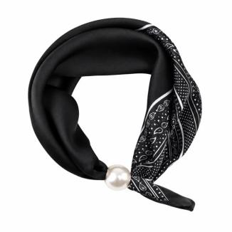 Caramelle Sjal med Magnet Black