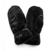 Handskkompaniet Mitten Polyester Fur Black