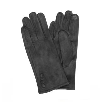 HK Touch Glove Buttons Black