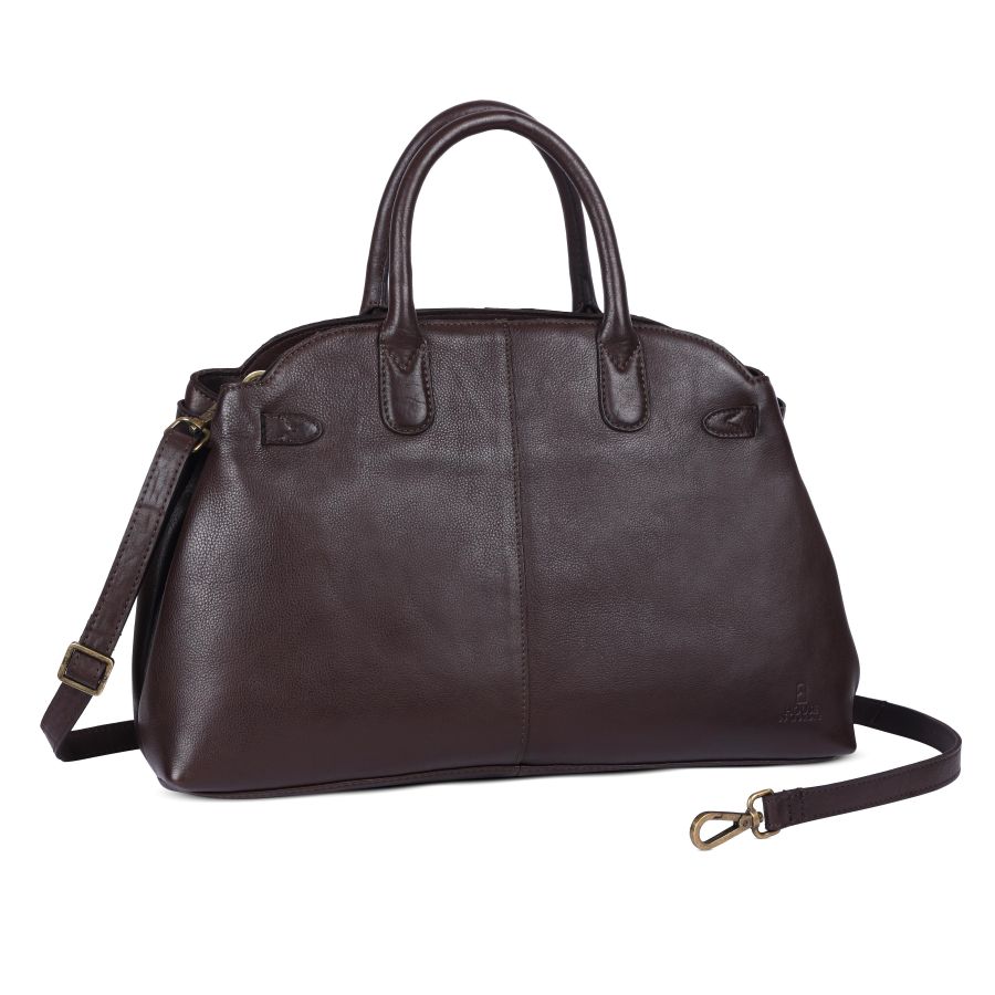 House of Nordic Classic Handbag Dark Brown, 11
