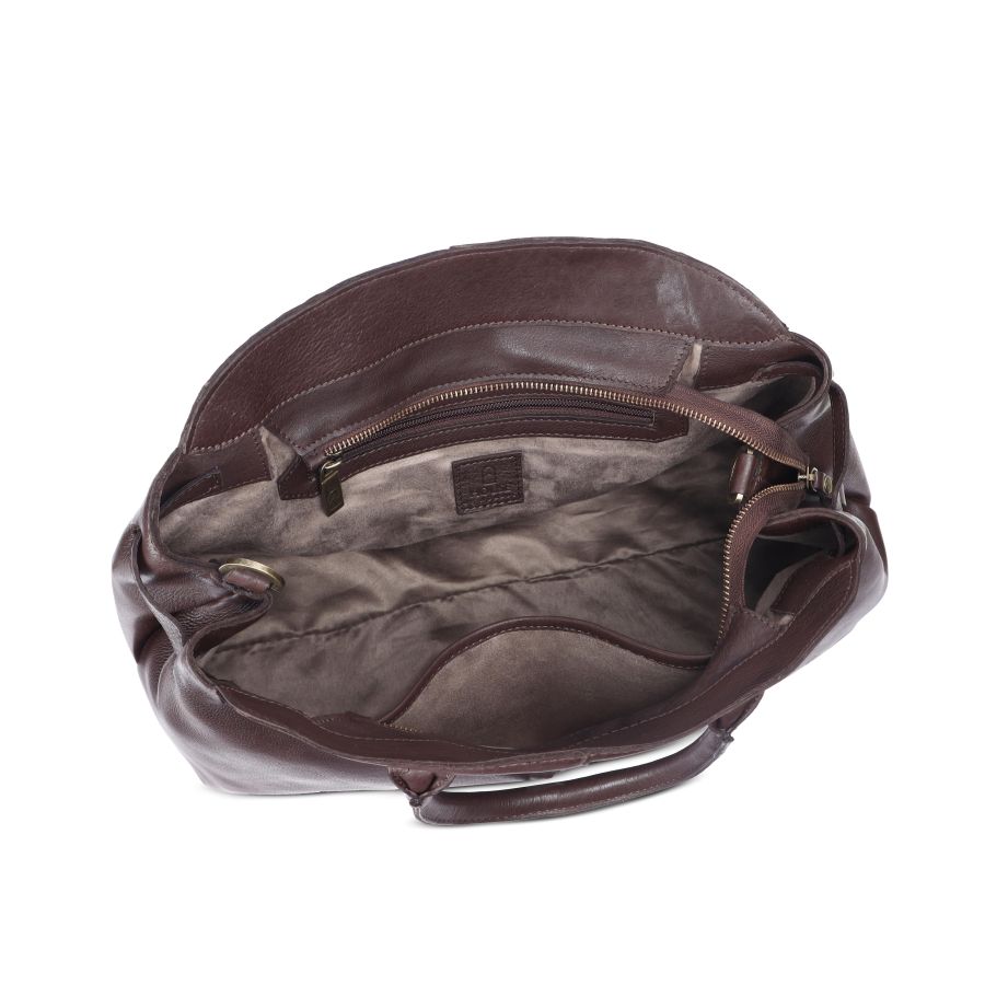 House of Nordic Classic Handbag Dark Brown, 11