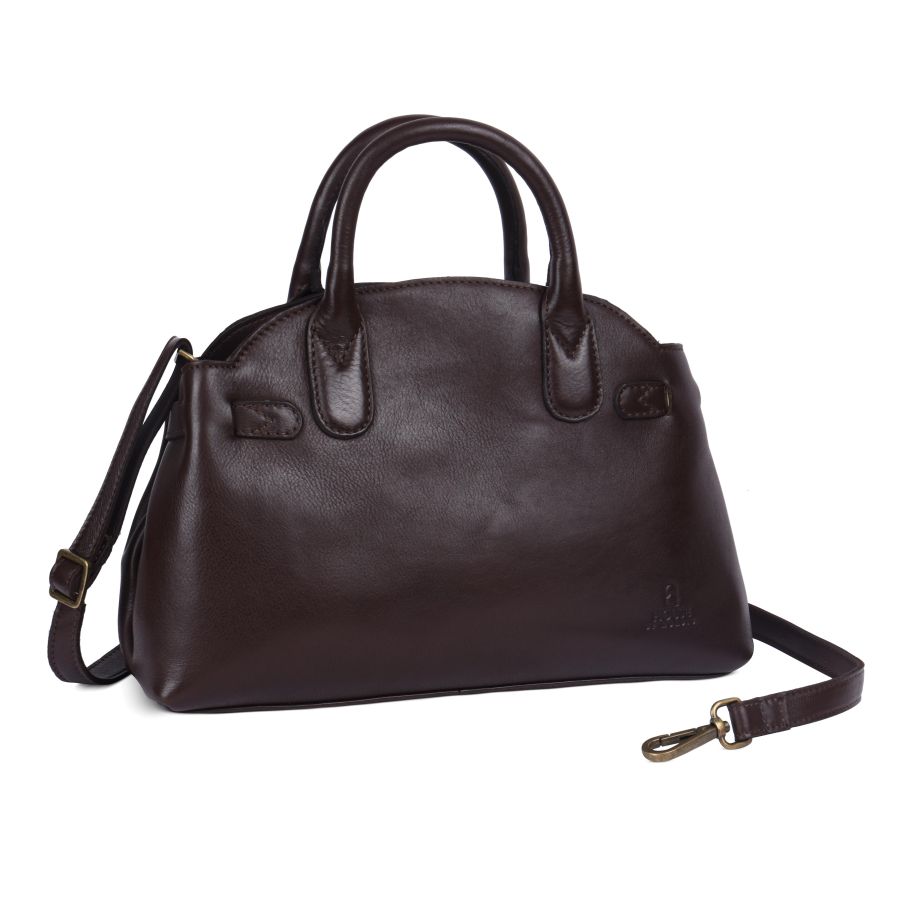 House of Nordic Classic Handbag Dark Brown