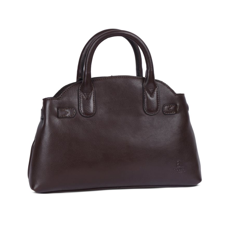 House of Nordic Classic Handbag Dark Brown