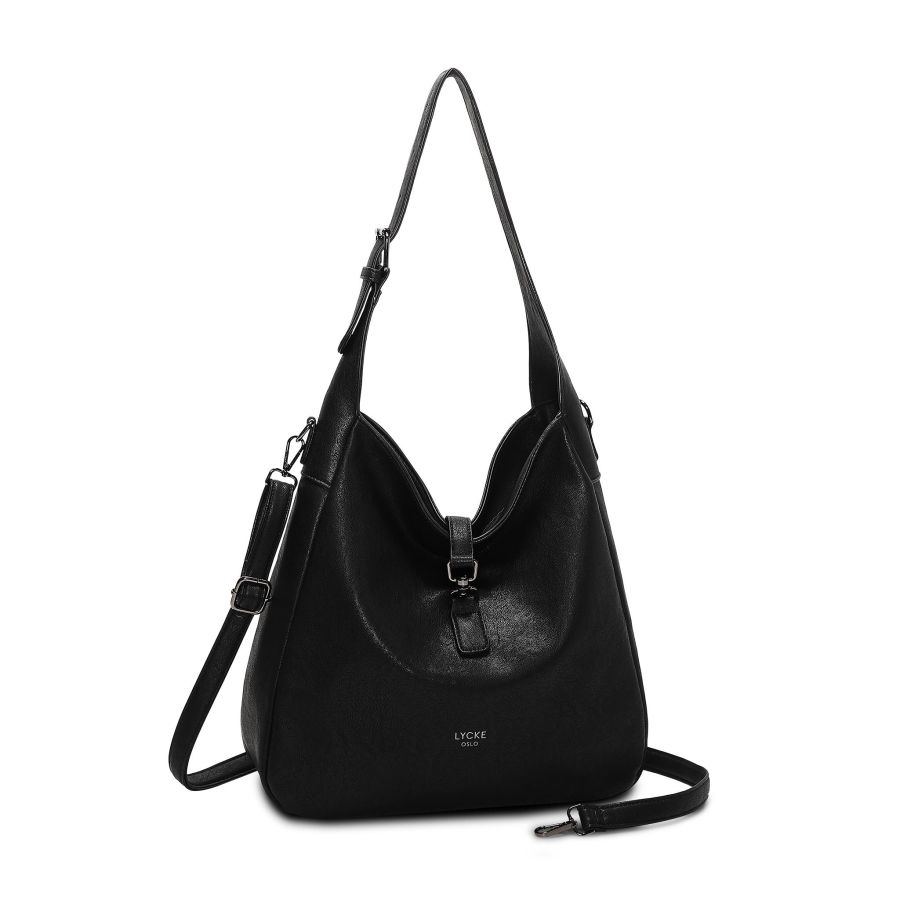 Lycke Carina Hobo Black