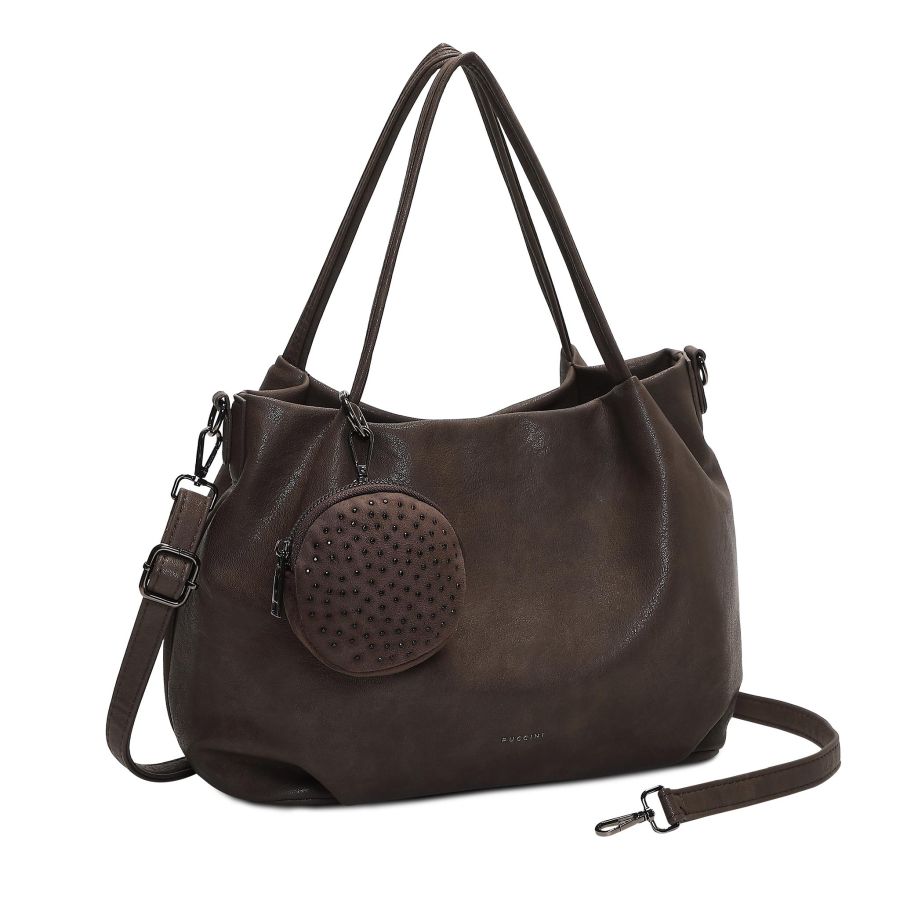 Puccini Linea Handbag Brown