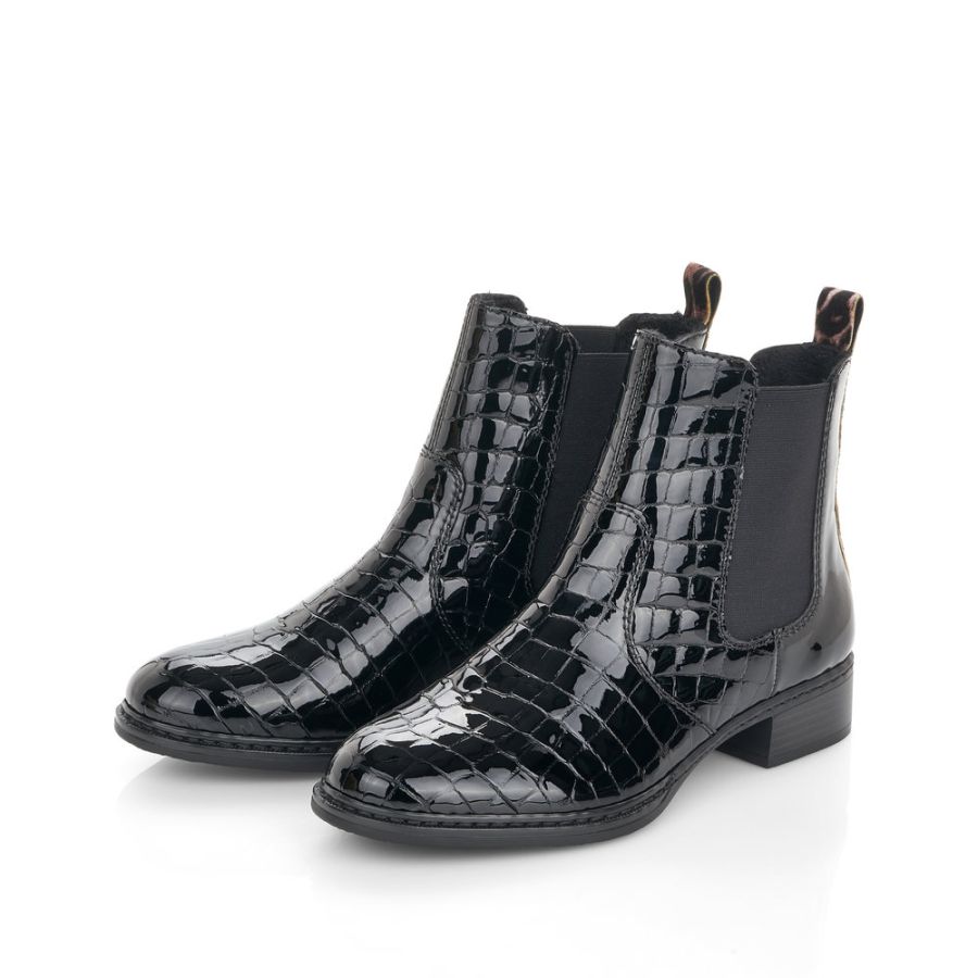 Rieker Boots Black/Croco