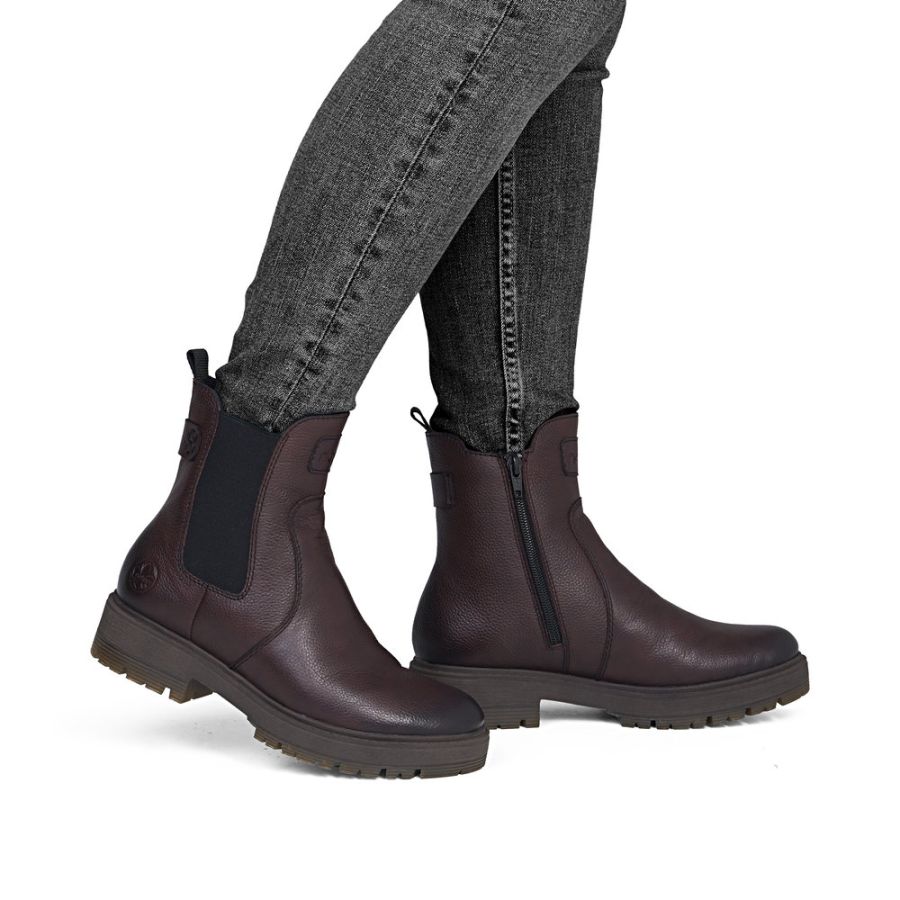Rieker Boots Maya vinröd