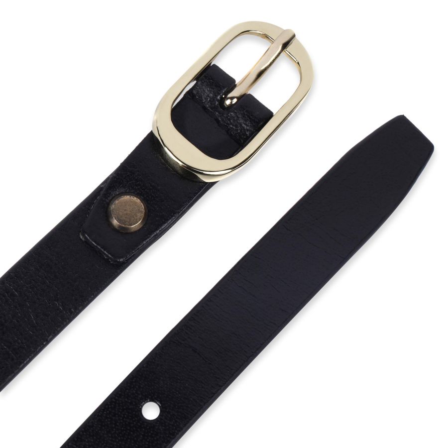 The Monte Bälte Ovalt Spänne Gold Black