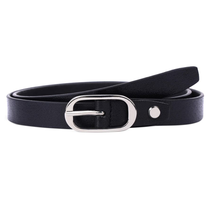 The Monte Bälte Ovalt Spänne Silver Black