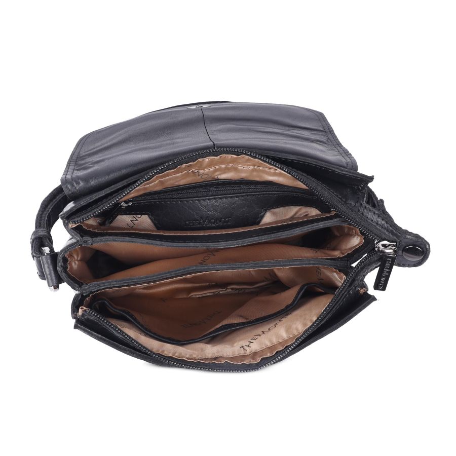 The Monte Flap Bag S Black