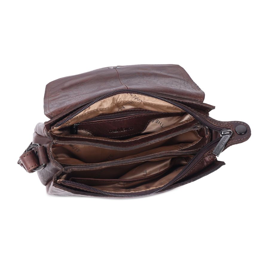The Monte Flap Bag S Brown