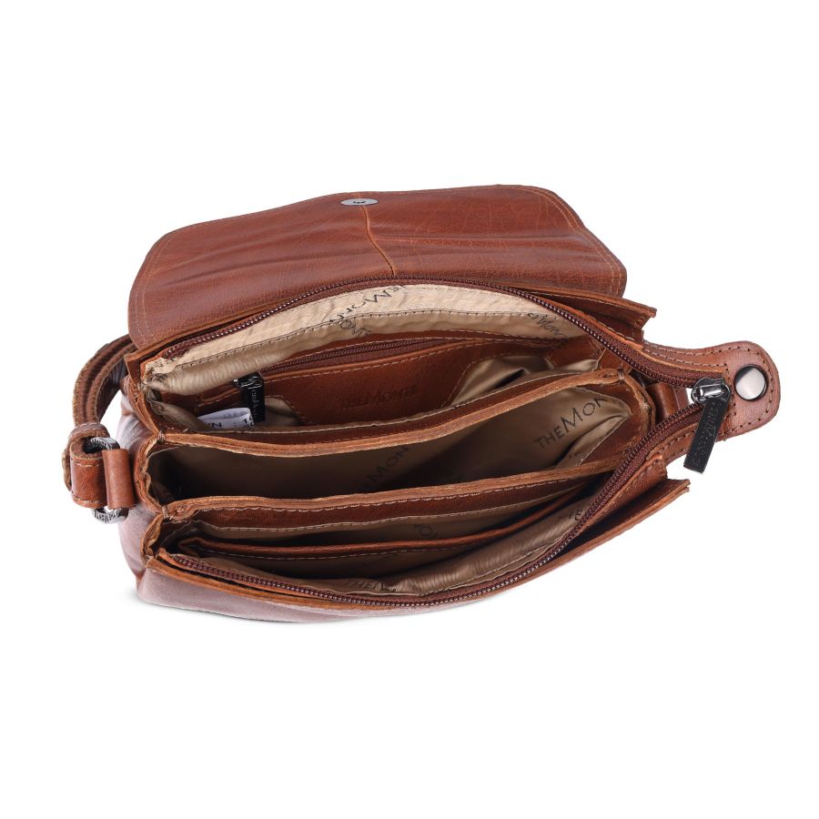 The Monte Flap Bag S Cognac