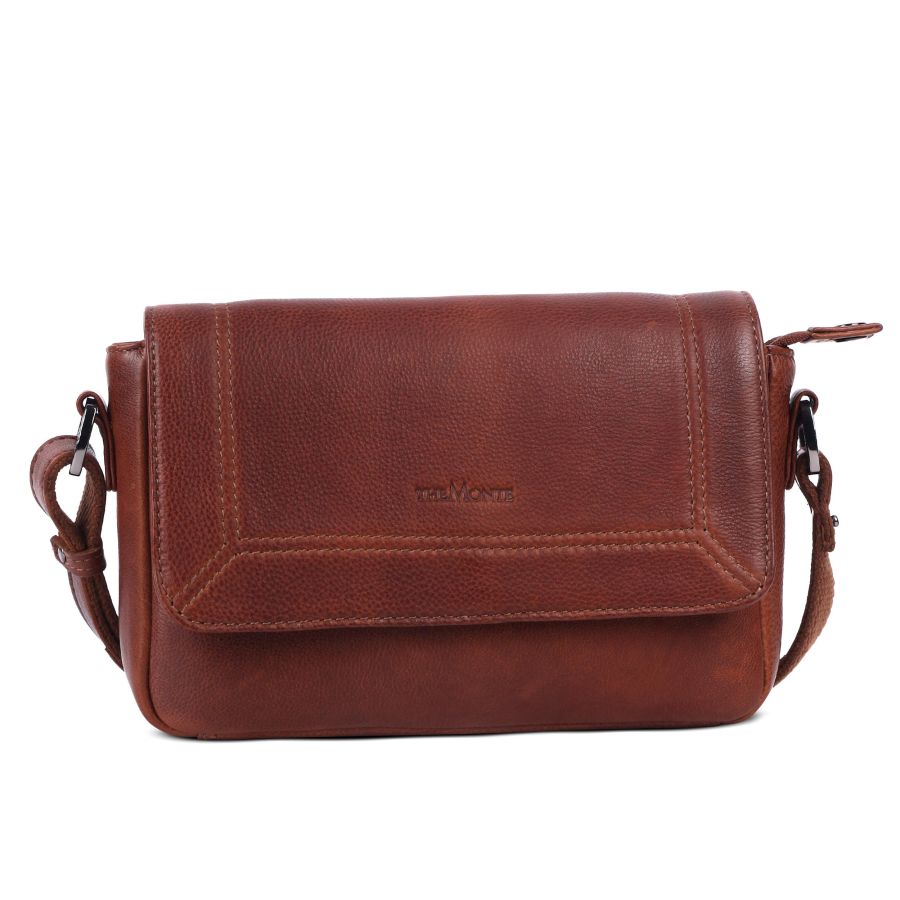 The Monte Flap Bag S Cognac