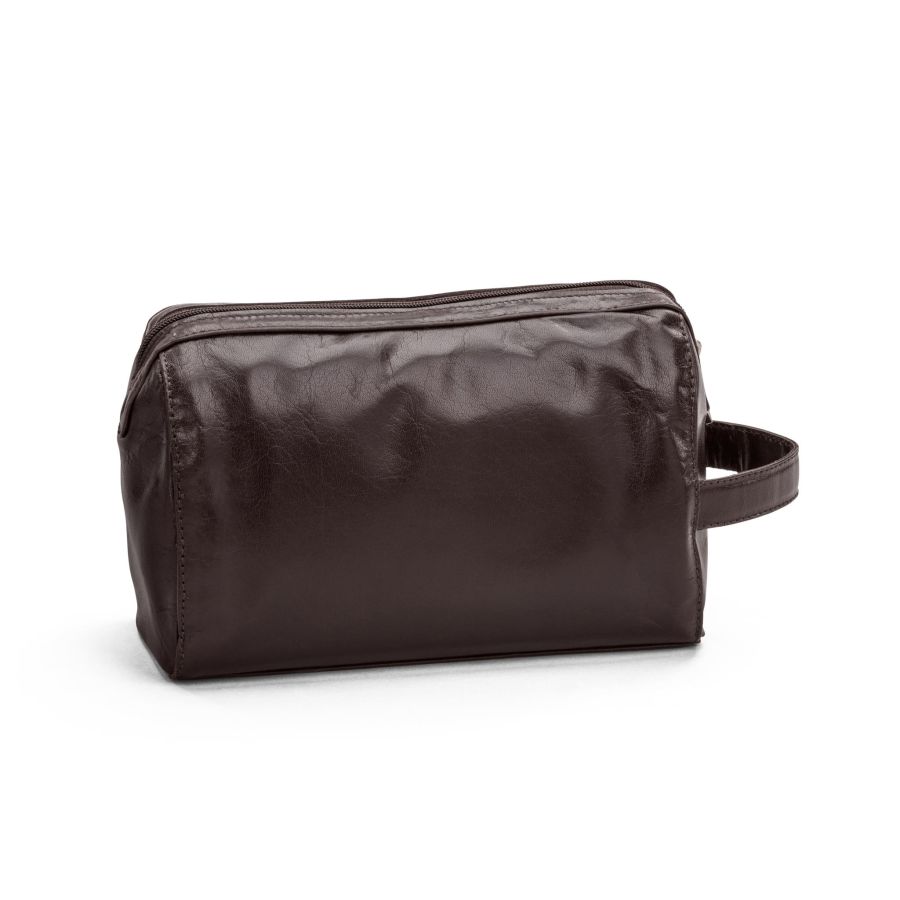 The Monte Toilet Bag Brown