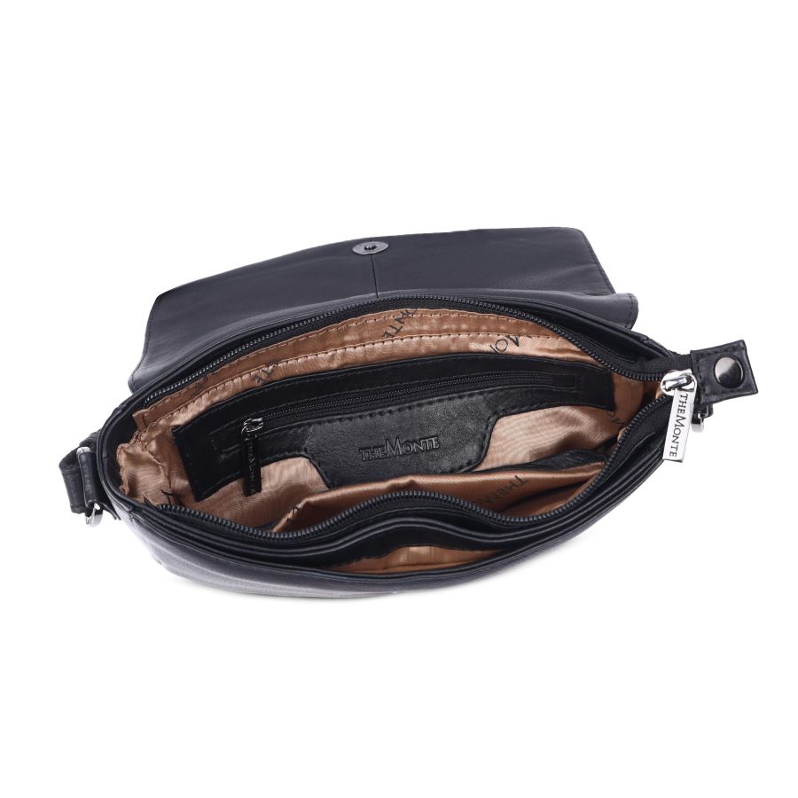TheMonte Flap Bag S Black