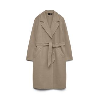 Vero Moda Fortuneaya Long Coat Silver Mink