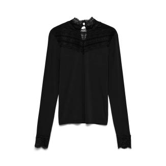 Vero Moda Skye Highneck Lacetop Black