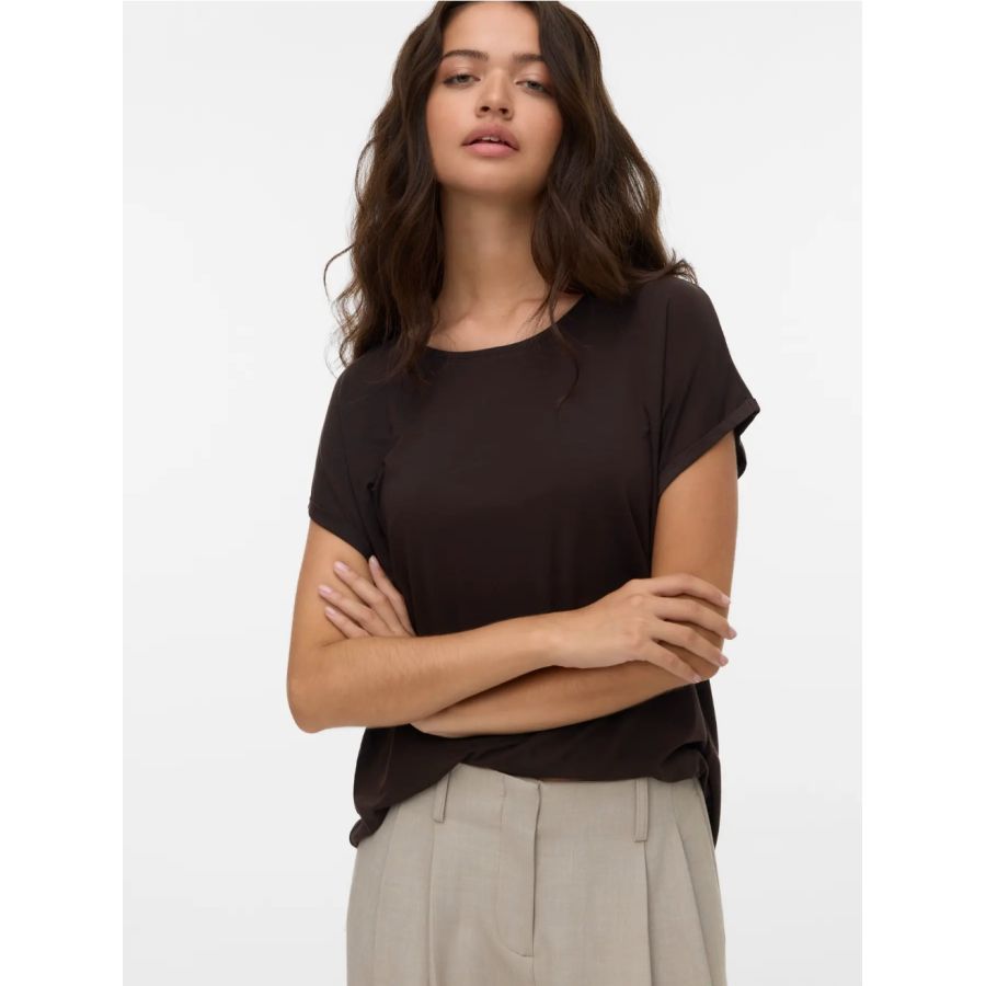 Vero Moda Ava Plain Top Chocolate Torte