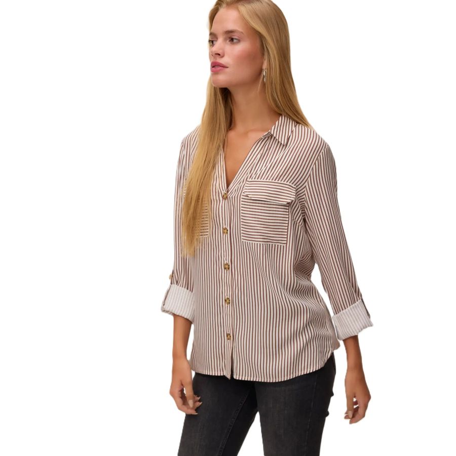 Vero Moda Bumpy Shirt Cocoa Brown