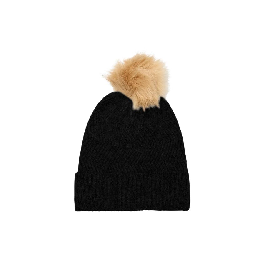 Vero Moda Grace PomPom Beanie Black